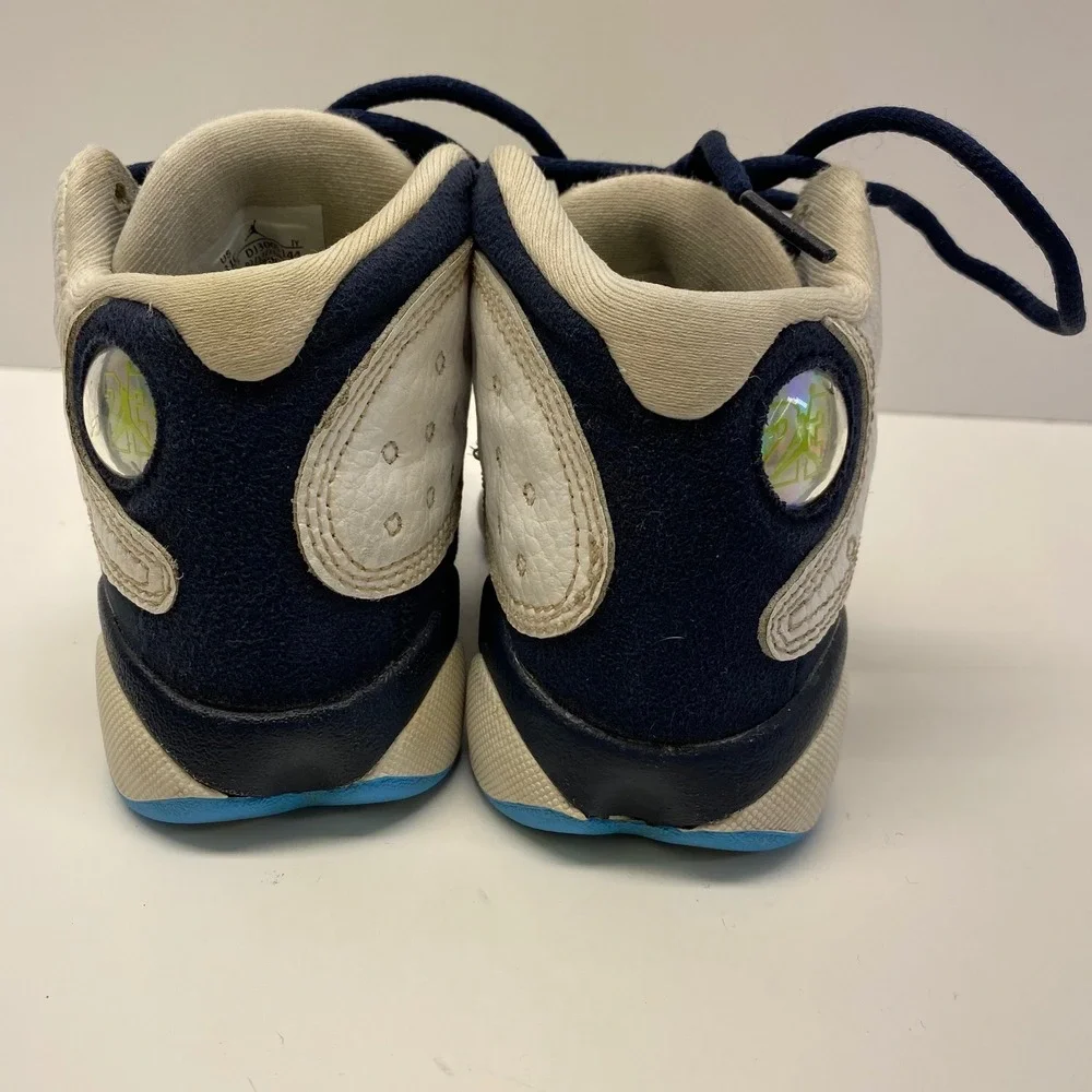 Nike Air Jordan 13 XIII‎ TD Retro Toddler Shoes 11C DJ3005 144 White Navy Blue